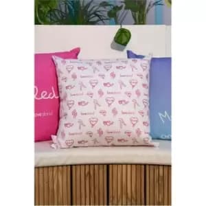 I Saw It First Love Island Icons Cushion - White