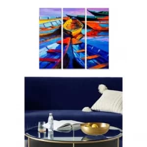 MDF285856787 Multicolor Decorative MDF Painting (3 Pieces)