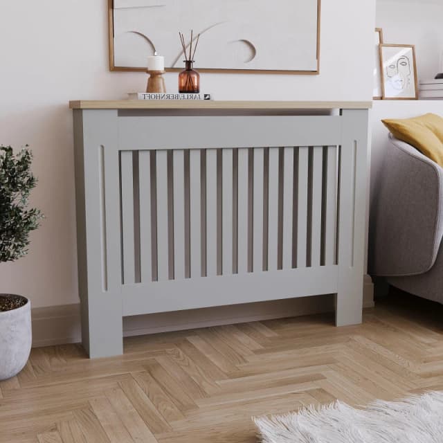 Lassic Vida Designs Arlington Radiator Cover, Medium Grey unisex Medium