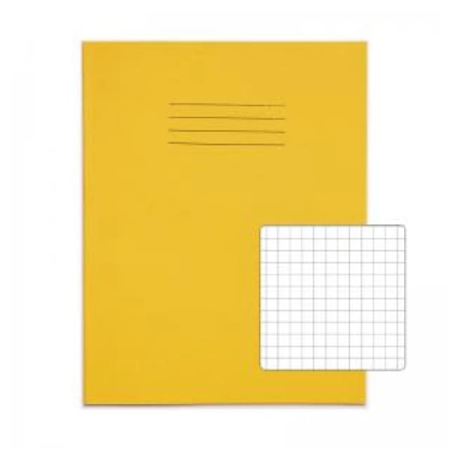 RHINO 9 x 7 Exercise Book 48 Page, Yellow, S7 (Pack of 10)