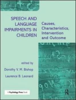 Speech and Language Impairments in Children by Dorothy V.M Bishop Paperback