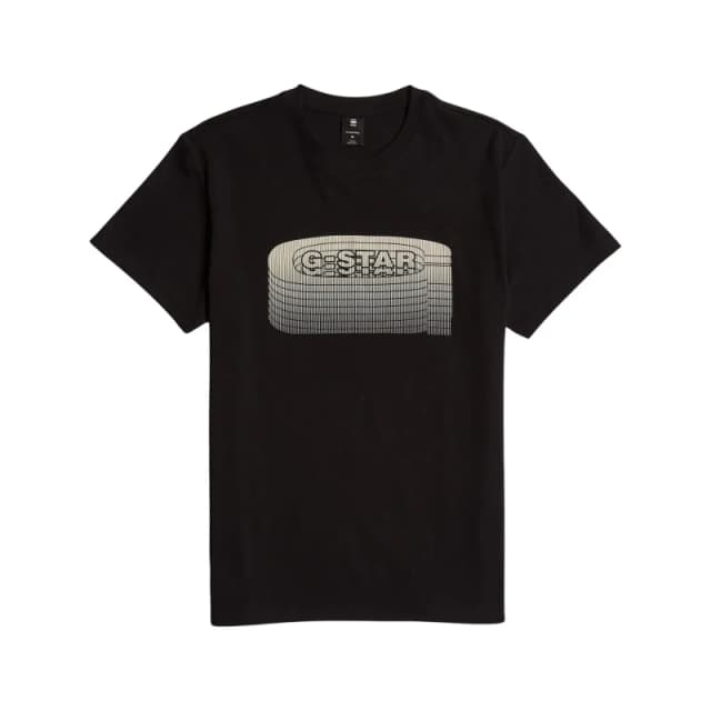 G-Star T-Shirt G-Star Stacked old skool logo Noir Male S