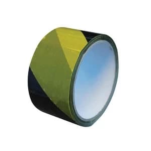 Faithfull Economy Self-Adhesive Hazard Tape Black/Yellow 50mm x 33m