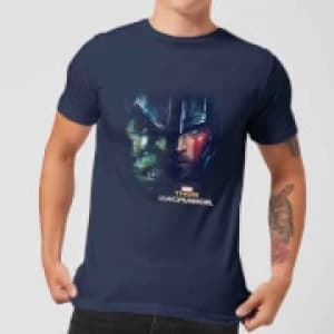 Marvel Thor Ragnarok Hulk Split Face Mens T-Shirt - Navy - XXL