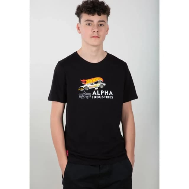 alpha industries Child's T-Shirt Alpha Industries Rodger Dodger Noir Unisex 12 ans