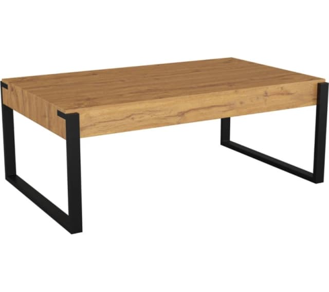 AVF Ridgewood FT110RIDLW Coffee Table - Light Wood & Black 5014117977877