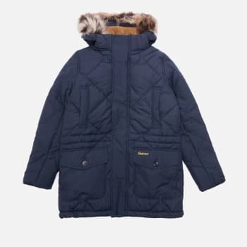 Barbour Boys' Holburn Quilted Jacket - Navy - M (8-9 Years)