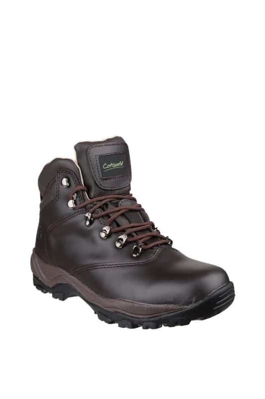Cotswold Womens 'Winstone' Crazy Horse Leather Hiking Boots in Brown Size: 4 Brown Female 4