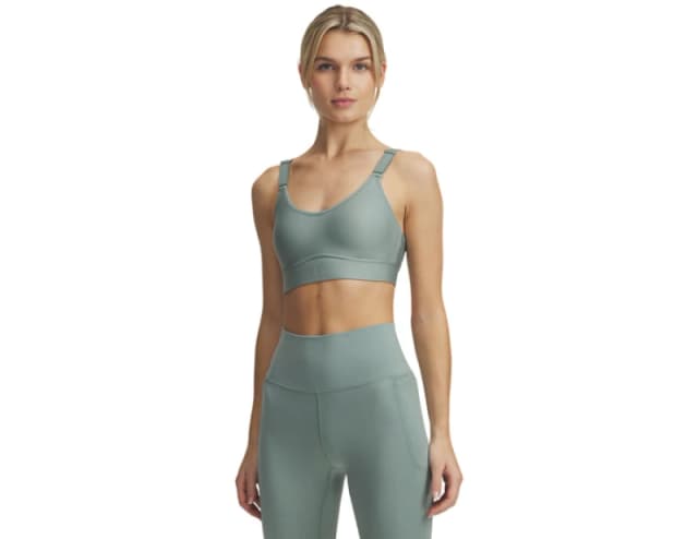 Under Armour Infinity Mid 2.0 Sports Bra Women Green C348 XSA-C