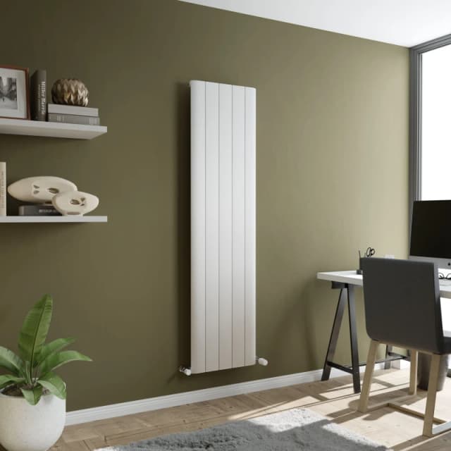 Agadon Paris Designer Aluminium Radiator in White Size: 1800mm x 280mm White Unisex 1800mm x 280mm