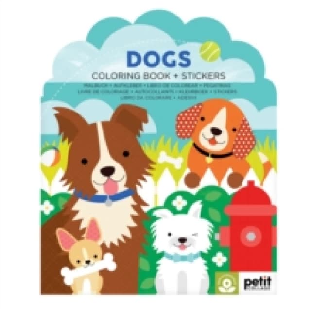 Dogs Coloring Book + Stickers Paperback / softback