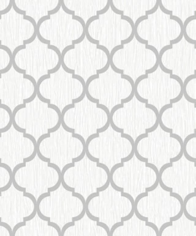 Debona Crystal Trellis White Wallpaper 8896