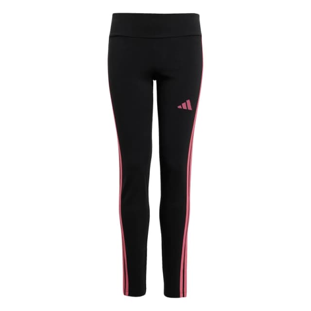 adidas Girls Essentials 3-Stripes Leggings Jersey Leggings 7-8 Years Black 61024903175
