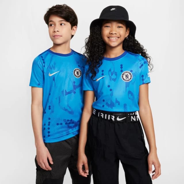 Nike Chelsea Home Pre Match Shirt 2024 2025 Juniors - Blue Blue 7 - 8 Years