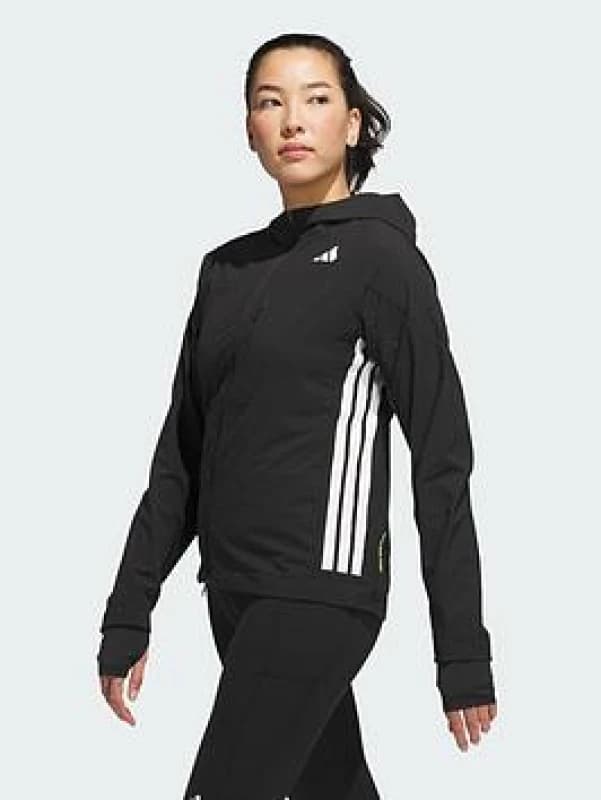 Womens hooded jacket adidas Adizero Noir Female XL