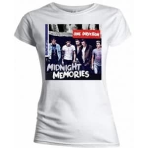 One Direction Midnight Memories White T Shirt Large