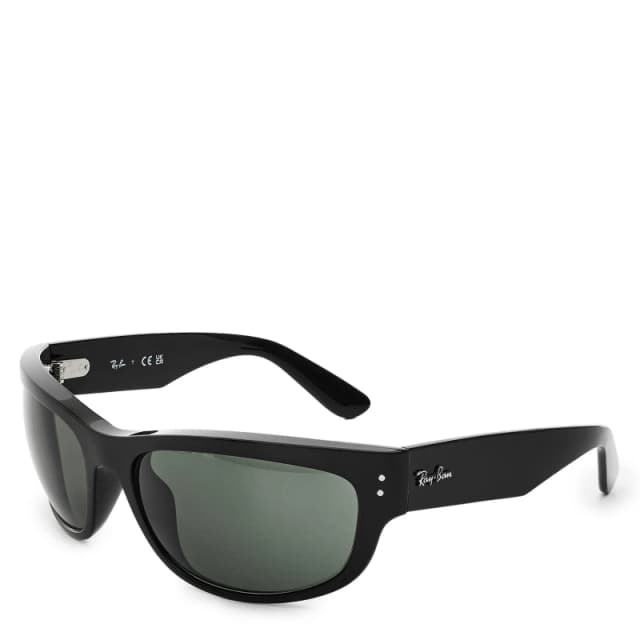Ray-Ban Womens Mega Balorama Wrap Sunglasses Black female One Size