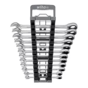 44665 Ring Ratchet Spanner Set, 12 Piece - Wiha
