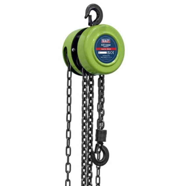 Sealey Heavy Duty Chain Lifting Block CB500E Weight Capacity: 0.5 Tonne