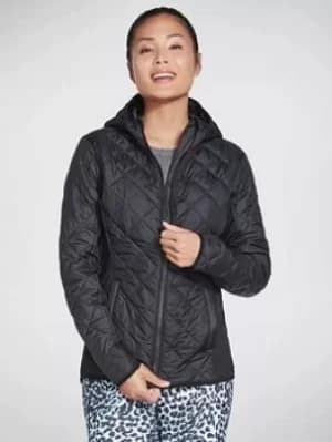 Skechers Everyday Padded Jacket, Black, Size L, Women