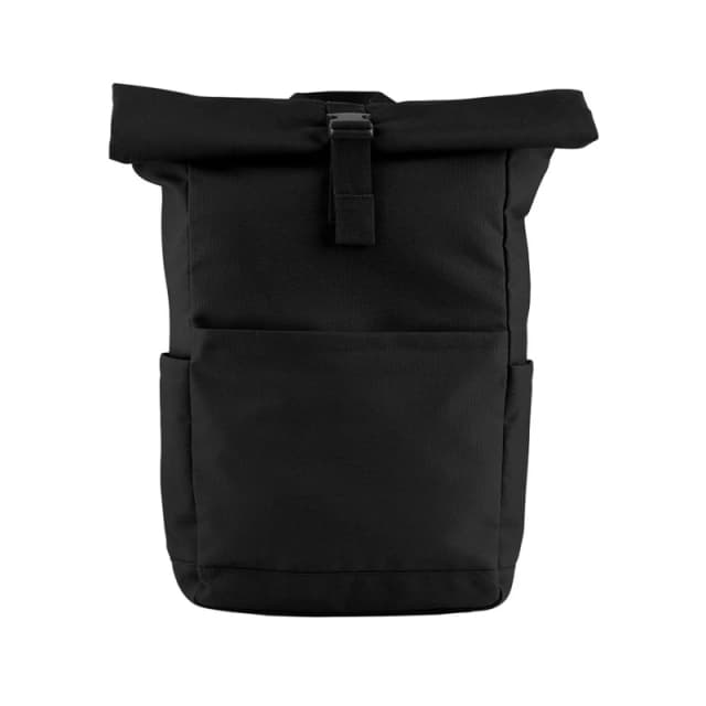 Bagbase Mens EveryWear Roll Top 18L Backpack in Black Male