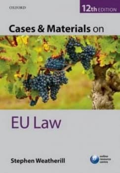 Cases and Materials on Eu Law by Stephen Weatherill Paperback