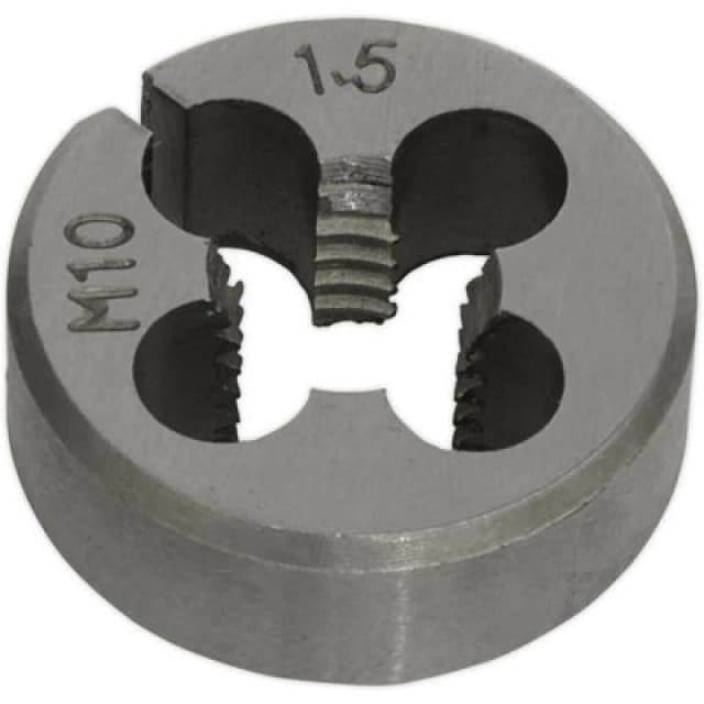 Loops M10 x 1.5mm Metric Split Die - Quality Steel - Bar / Bolt Threading Bit & Case Metallics