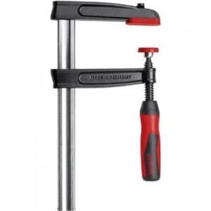 Malleable screw clamp with 2 component handle. Bessey TPN16BE-2K Clamping range:160 mm Nosing length:80 mm