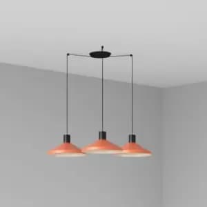 Faro KOMBO - Cluster Pendant Ceiling Light Orange, E27