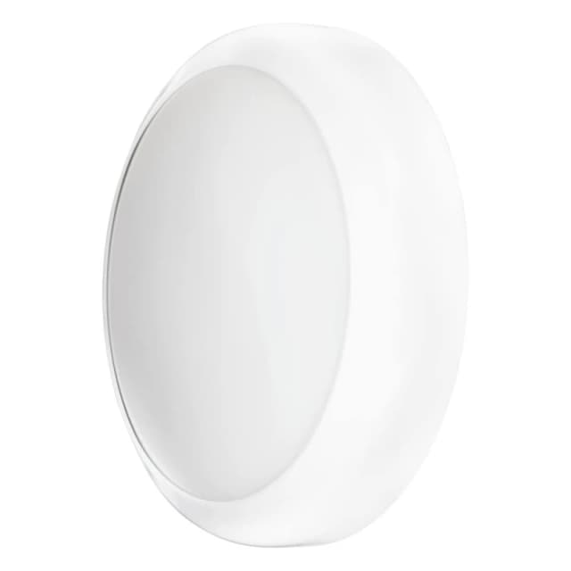 TCP IP65 Microwave Sensor Bulkhead Light, Wattage & CCT Switchable in White White Unisex