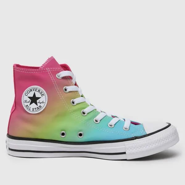 Converse multi all star hi hyper brights Girls Youth trainers Multi UK 5 (EU 38)