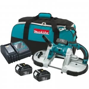 Makita DPB180 18v Cordless LXT Bandsaw 2 x 4ah Li ion Charger Case