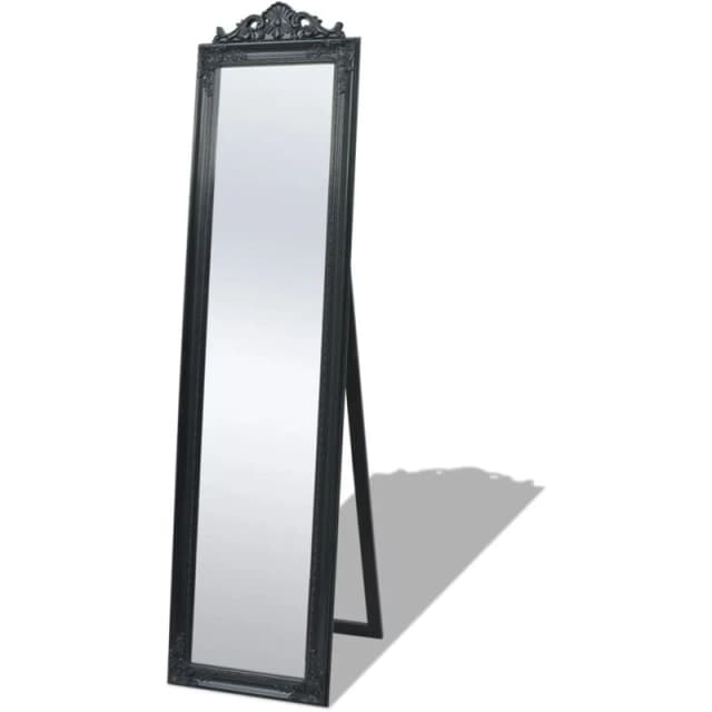 VIDAXL Vidaxl - Free-Standing Mirror Baroque Style 160x40cm Black 243694