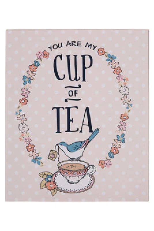 Premier Housewares Pretty Things Cup of Tea Wall Plaque Multi
