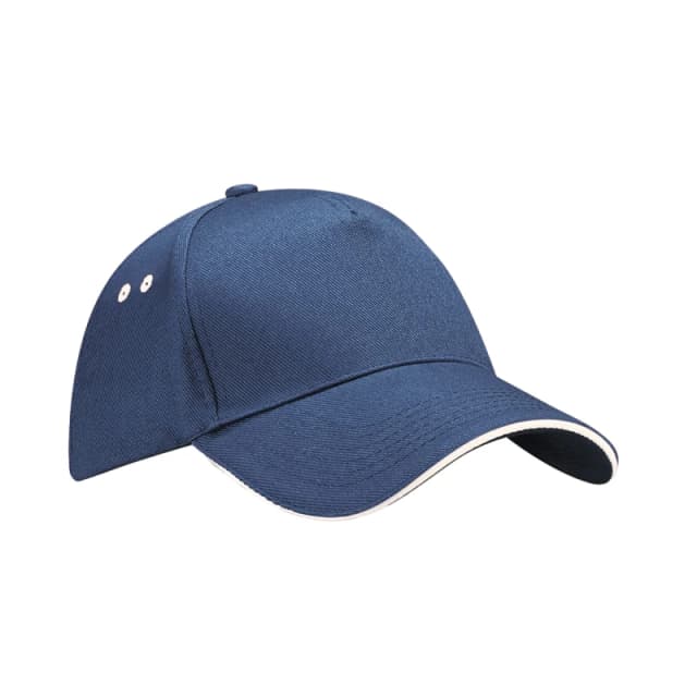 Beechfield Beechfield Men Ultimate Sandwich Peak Cap in Navy Navy One Size Male 5063377408416