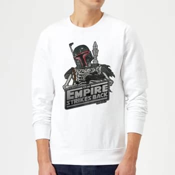 Star Wars Boba Fett Skeleton Sweatshirt - White - M
