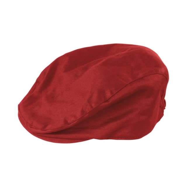 Result Womens Gatsby Herringbone Flat Cap in Red Size: Large Red Female L
