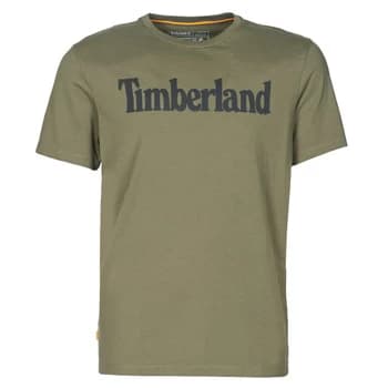 Timberland SS KENNEBEC RIVER BRAND LINEAR TEE mens T shirt in Kaki - Sizes S,M