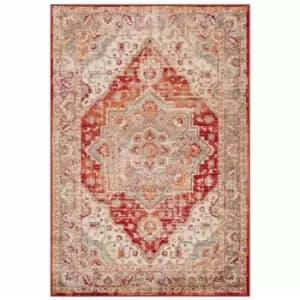 Oriental Weavers - Valeria 1803 r 60cm x 230cm Runner - Ivory and Red