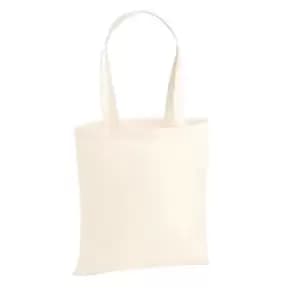 Westford Mill Premium Cotton Tote Bag (One Size) (Natural)