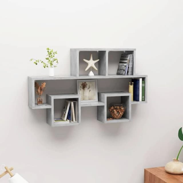 VIDAXL Vidaxl - Car-shaped Wall Shelf Concrete Grey 82x15x51cm Engineered Wood 8720286596722