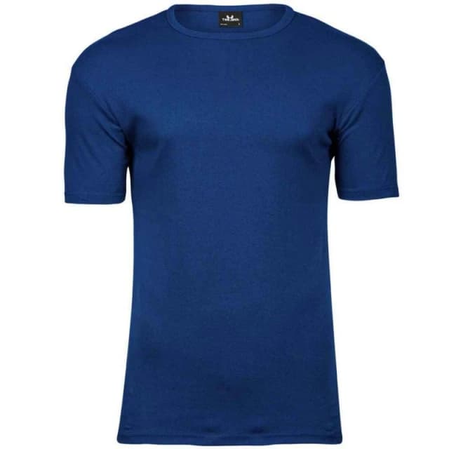 TEE JAYS Mens Interlock T-Shirt in Indigo Size: Small Indigo Male S