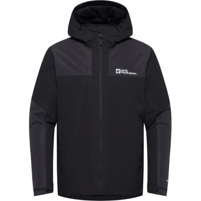 Jack Wolfskin Mens Jasper Insulated Jacket - Black Size M, Men Black W3CWV Male M
