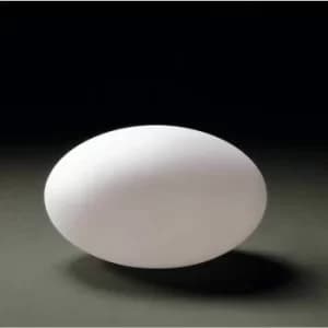 Table lamp Huevo oval 1 Bulb E27 Outdoor IP65, opal white