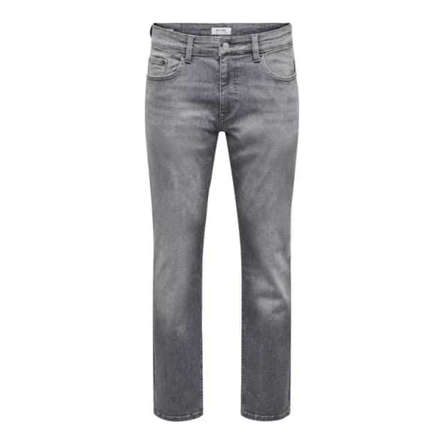 Only and Sons Mens Skinny Tapered Jeans Mid Grey Denim male 36W R