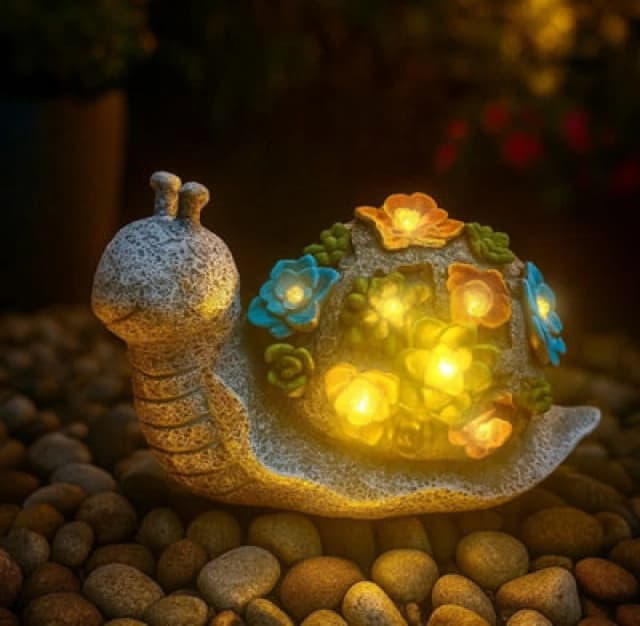 ILFD Group Ltd Solar Snail Garden Ornament 23Cm / 9"