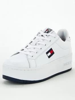 Tommy Jeans Iconic Flatform Sneaker - White