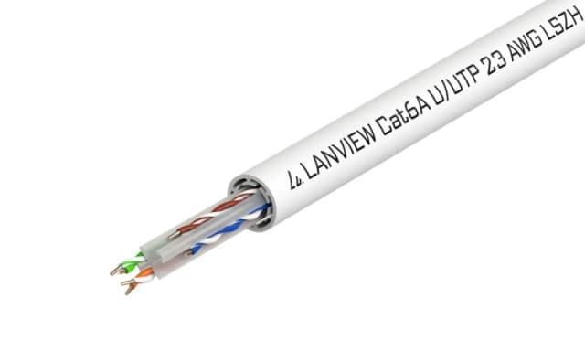 Lanview LVN122182 networking cable White 500 m Cat6a U/UTP (UTP)