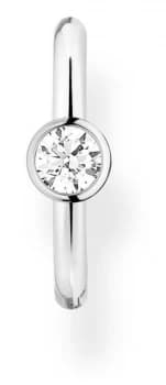Thomas Sabo Sterling Silver Single Ear Cuff White Stone Jewellery
