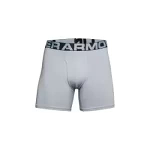 Under Armour Cotton 6" Boxerjock 3pk Mod Gray/Jet/Black - S